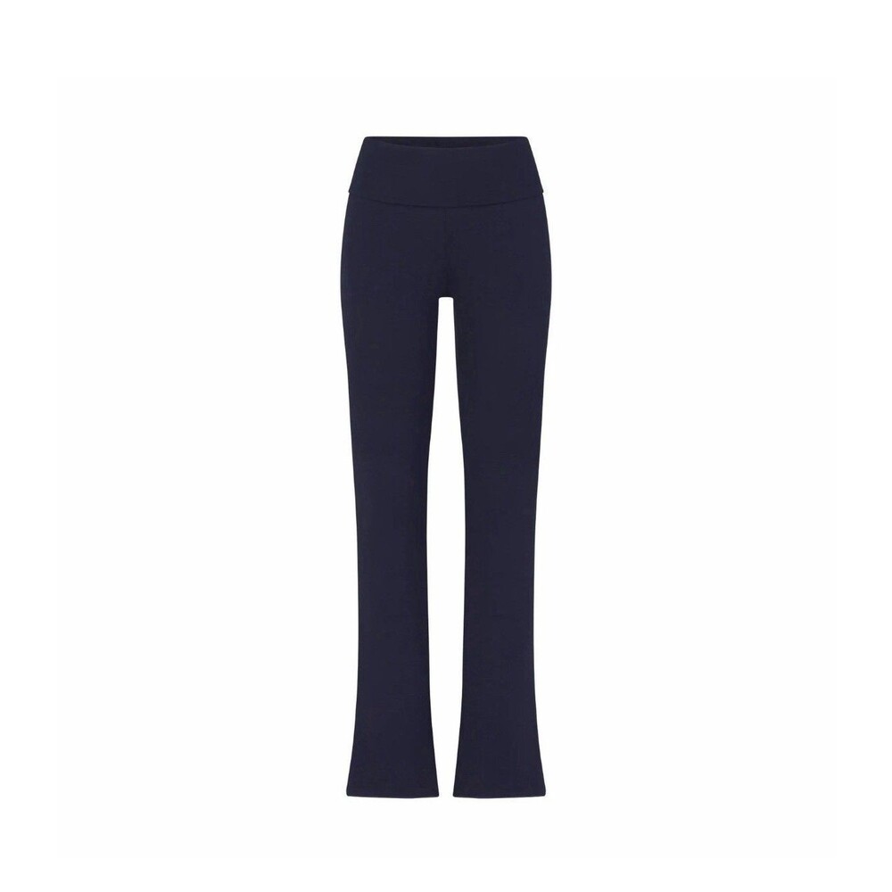 NWT SKIMS Cotton Foldover Jersey Pant MEDIUM in Navy